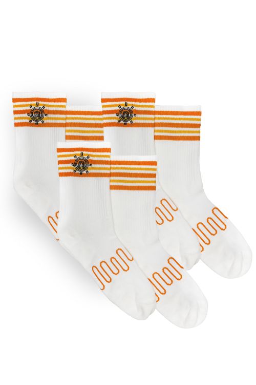 Varsity Crew Socks White 3-Pack