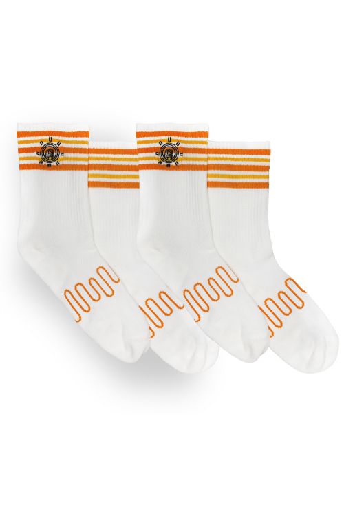 Varsity Crew Socks White 2-Pack